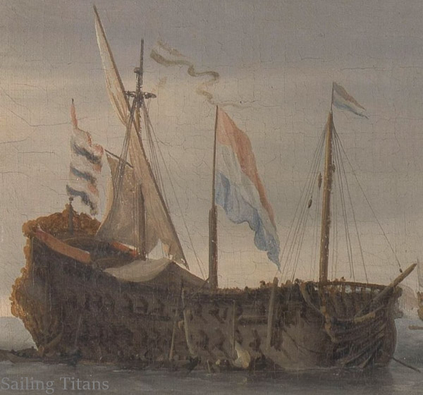 Hollandia build in 1665 painted by WvV the Younger-2