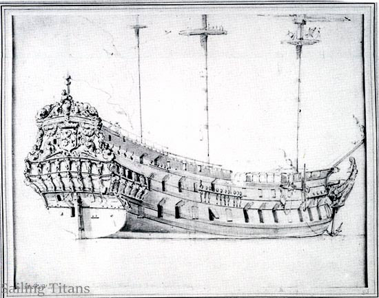 Hollandia build in 1665 painted by WvV the Younger-3