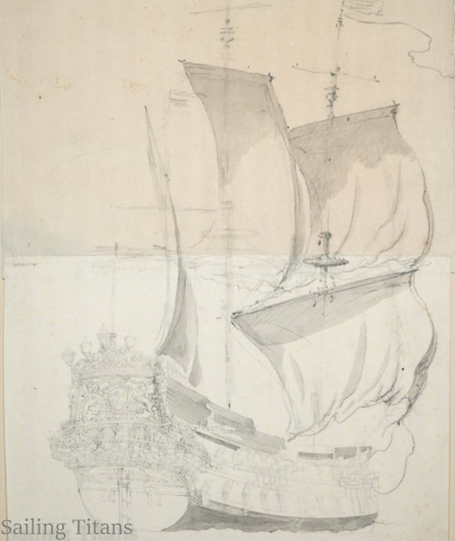 Kampen build in1652 painted by WvV the Younger