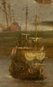 Agatha build in 1665 painted by  Willem Schellinks