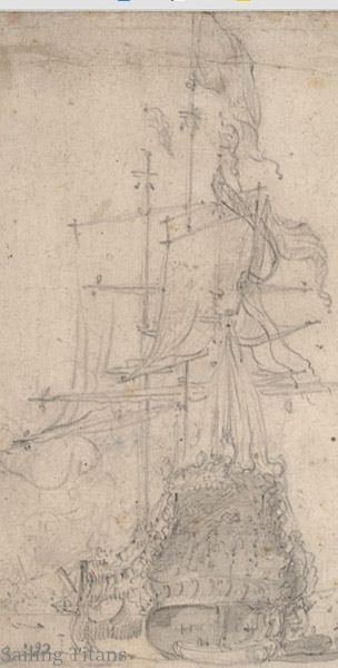 Dolfijn build around 1666 painted WvV the Younger