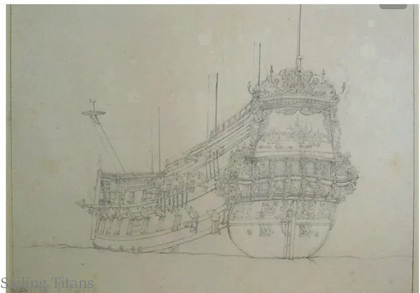 Gouda build in 1655  painted by WvV the Younger-2