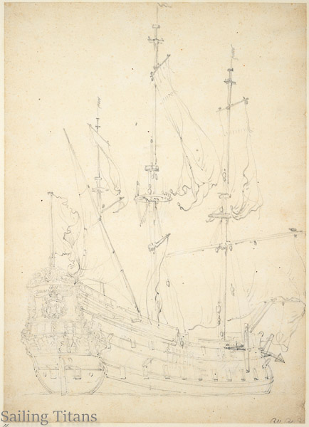 Groningen build in 1641 painted by Willem van de Velde
