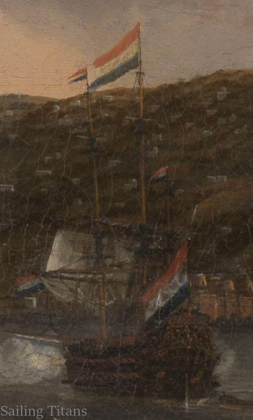 Liefde build 1661 painted by Reinier Nooms