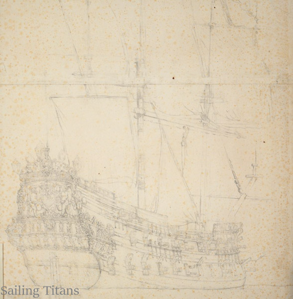 Middelburg build in1653 painted by WvV the Younger