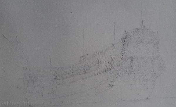 Middelhoven build in 1665 painted by WvV the Elder