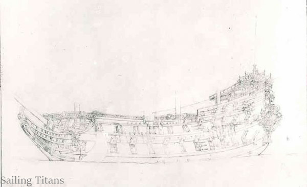 Oosterwijk Huis te build in 1653 painted by  WvV the Elder-4