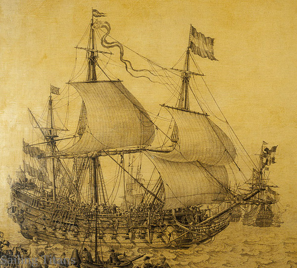 Oosterwijk Huis te build in 1653 painted by  WvV the Elder-5BHC0863