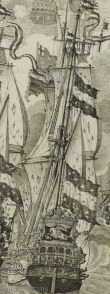 Prins te Paard build in 1658 painted by WvV the Elder