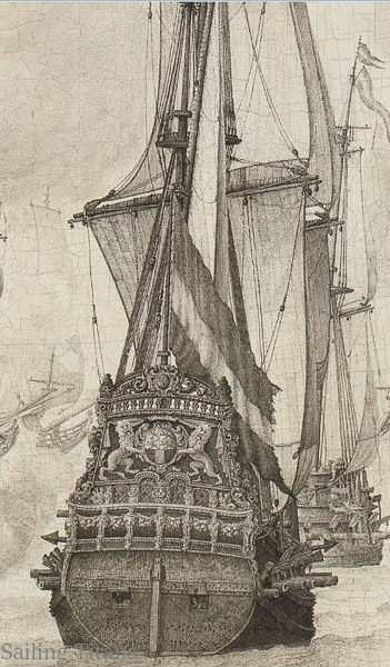 Rotterdam build in 1639 painted by WvV the Elder