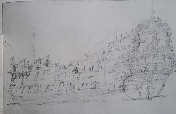 St Catharina build in 1666  painted by WvV the Elder