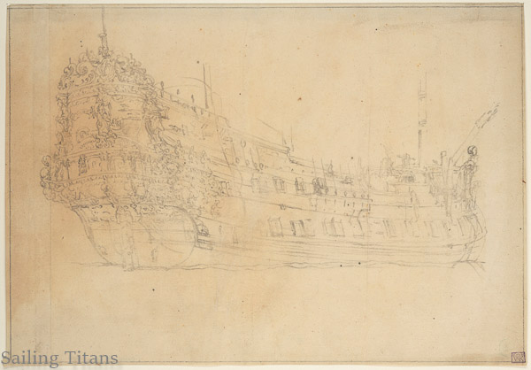 St Catharina build in 1666  painted by WvV the Younger