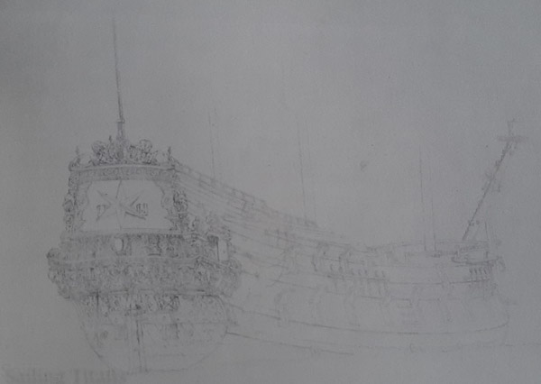 Ster build in 1644 painted by WvV the Elder-2