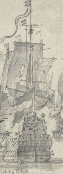 Vliegende Fama build in 1653 painted by WvV the Elder