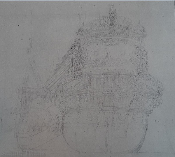 Vollenhoven build in 1665 painted by WvV the Elder