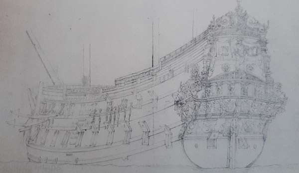 Vrede build in 1650 painted by WvV the Younger-3