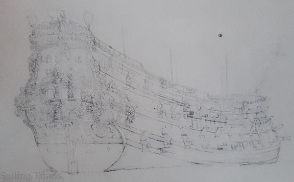 Vrijheid build in 1651 painted by WvV the Elder-2