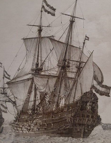 Vrijheid build in 1651 painted by WvV the Elder-7