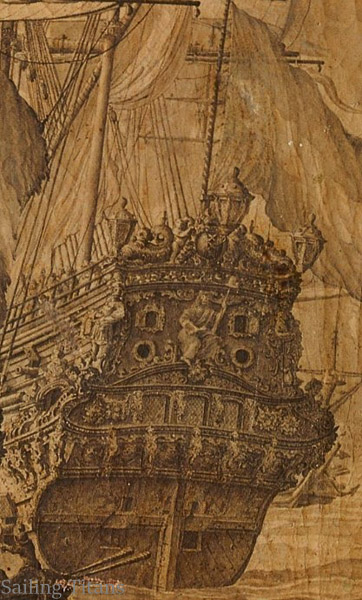 Vrijheid build in 1651 painted by WvV the Elder-8