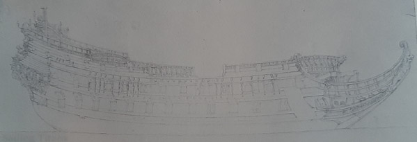 Waasdorp buils in 1663 painted by WvV the Elder-2