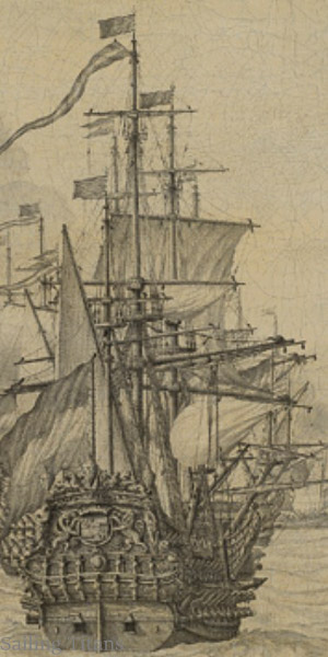 Wassenaer build in 1666 painted by WvV the Elder-2