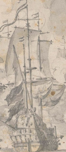 Witte Engel build around 1650 painted by WvV the Elder