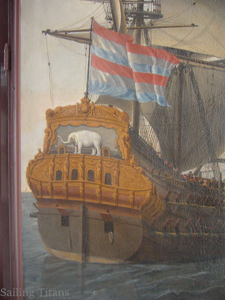 Witte Olifant build in 1666 painted by WvV the Younger-2