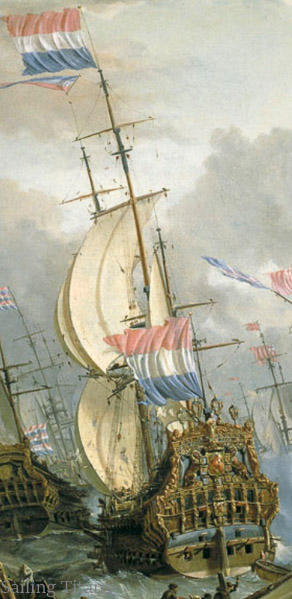 Zeven provincien build in 1665 painted by Abraham Storck 