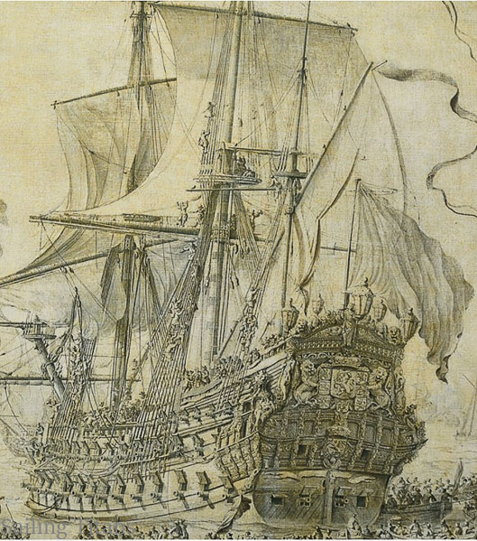 Zeven provincien build in 1665 painted by WvV the Elder-2