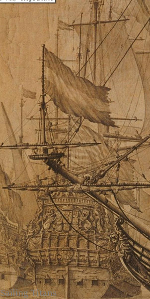 Zeven provincien build in 1665 painted by WvV the Elder 