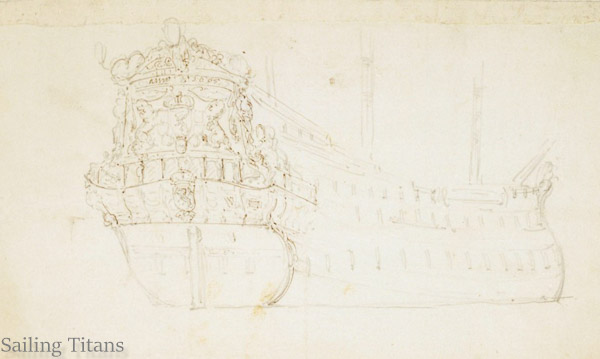 Zeven provincien build in 1665 painted by WvV the Younger