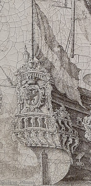 Zwarte Arend build in 1650 painted by WvV the Elder