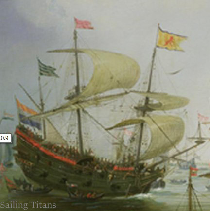 Hollandia build in 1598 painted by Andries Van  Ehrveldt